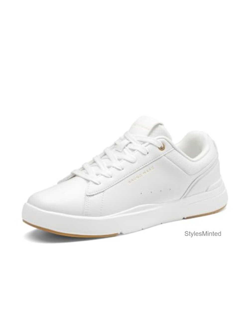 Men's Faux Leather Mesh Sneakers Lightweight Casual Dress Tennis Shoes